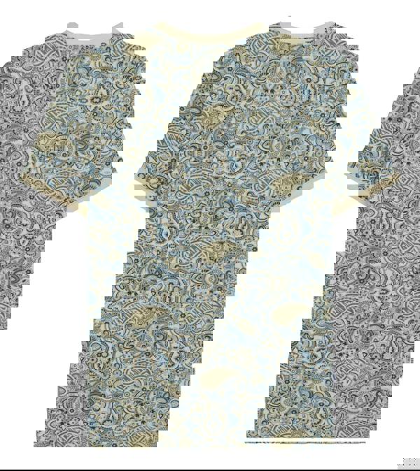 Lambretta Mens All Over Paisley Branded Retro Casual T-Shirt