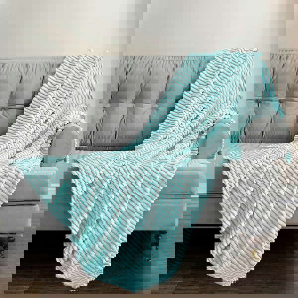 Velosso Corduroy Printed Throw - 150cm x 200cm