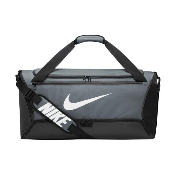 Nike Brasilia Swoosh Training 60L Duffle Bag - Iron Grey/Black/White - 