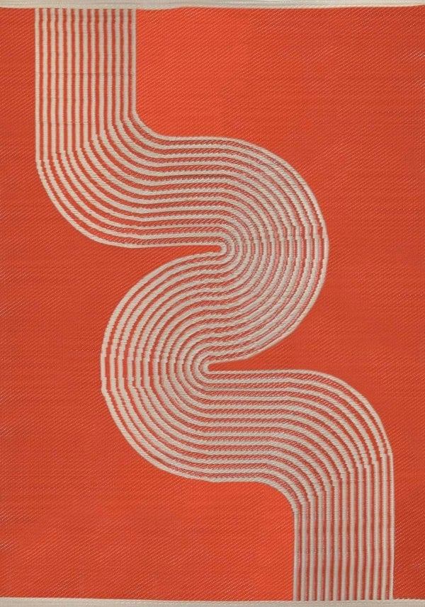 Urban Outdoor Rug Terra & Beige | Geometric Design -The Rugs