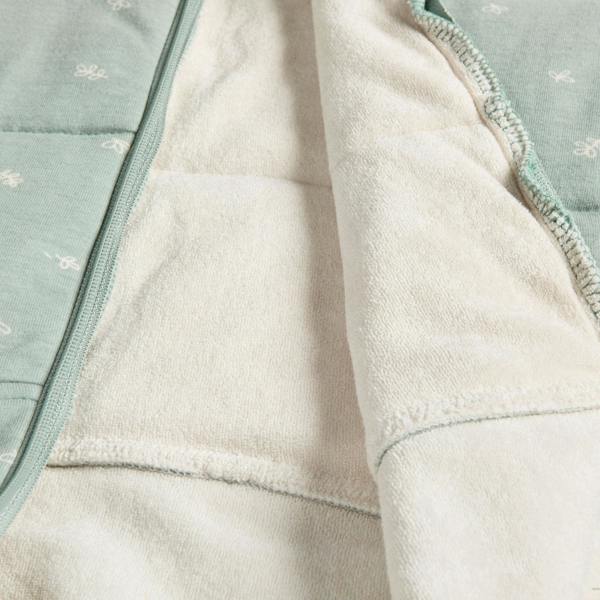 Organic Winter Cocoon Swaddle Sleeping Bag - Navy Blue Hedgehog - 2.5 TOG