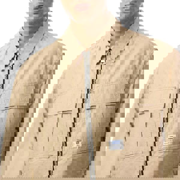 Hugo Mens Bino2511 Logo Jacket - Beige - 