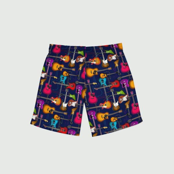 GUITAR COTTON POPLIN PRINT BOXER SHORTS – Premium Men's Patterned Shirt by Claudio Lugli | Bold Design, Tailored Fit, Best Printed Shirts