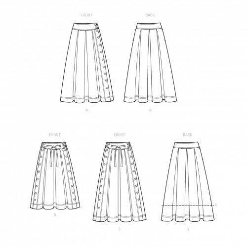 Simplicity Sewing Pattern 9377, Skirts for Women, H5 (6-8-10-12-14) - Intermediate