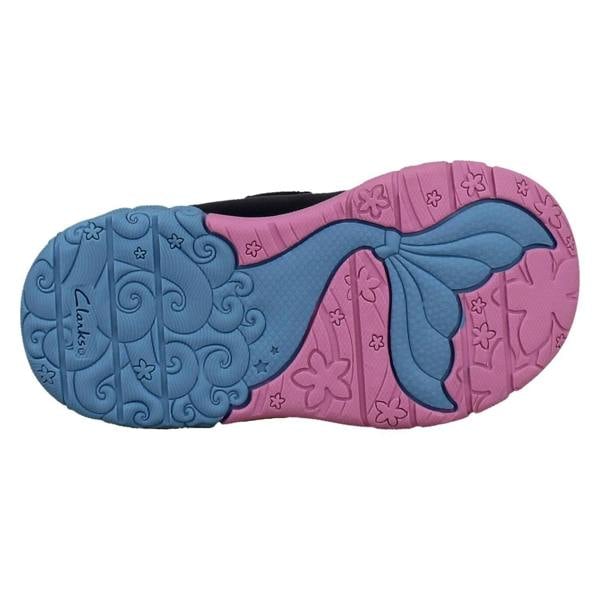 Clarks Girls Clarks Snowflake Detail Casual Trainers Tidal Trail