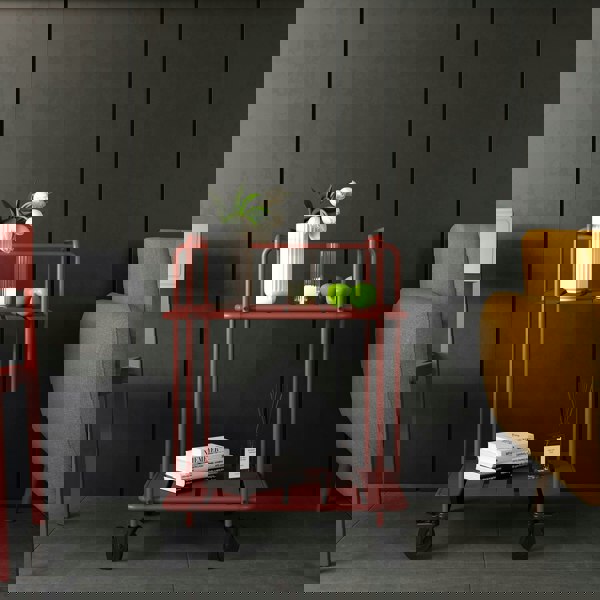 Dorel Home NG Penelope Outdoor Indoor Cart Persimmon