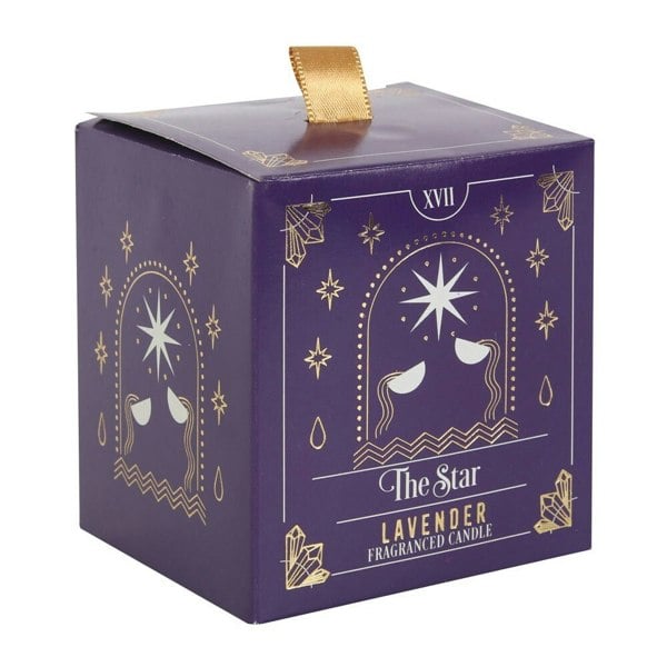 Something Different Lavender The Star Scented Candle - Purple/White/Metallic Gold