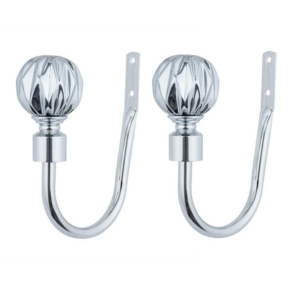 A.Unique Home Pair of Geo Ball Metal Holdbacks (Pair of Holdbacks) - Matte Black (Copy)