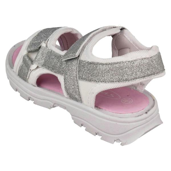 Spot On Girls Spot On Hook & Loop Strap Glitter Sandals H0366