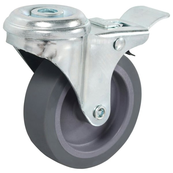 Berkfield 8 pcs Bolt Hole Swivel Casters 75 mm