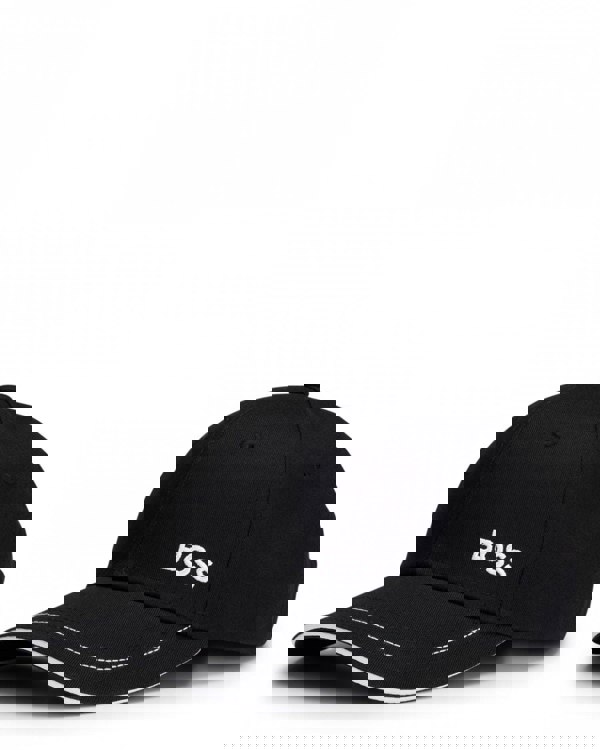 BOSS Green Cap-1 Mens Cotton-Twill Cap With Logo Detail NOS - Black 001 - CHO - Designer Mens Hats