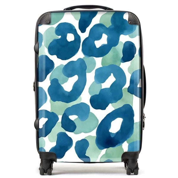 Warren Reed Watercolour Leopard Print Suitcase