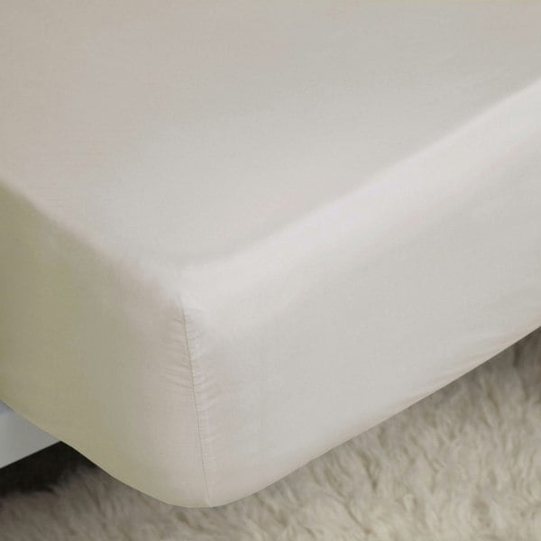 Belledorm Easycare Percale Extra Deep Fitted Sheet - Ivory