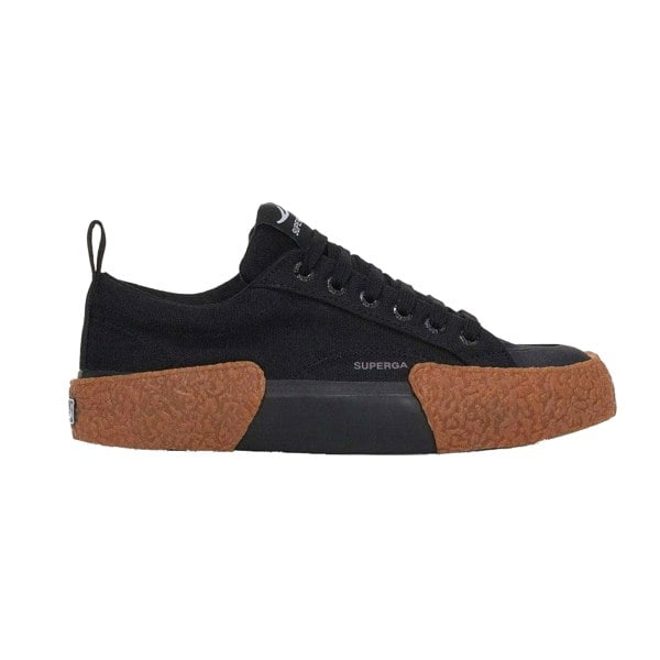 Superga Unisex Adult 2660 Stripe Big Bumpers Trainers - Black/Gum