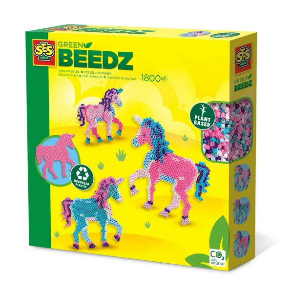 SES Creative Green Beedz Iron on Beads Set Unicorn