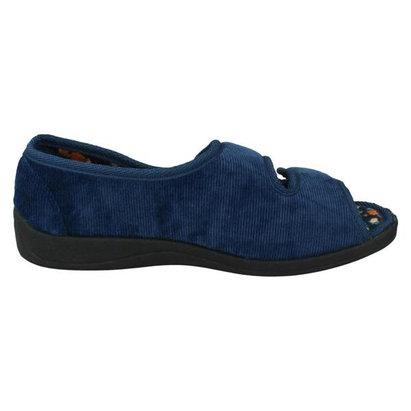 Four Seasons Ladies Four Seasons Floral Lined Slippers Mary