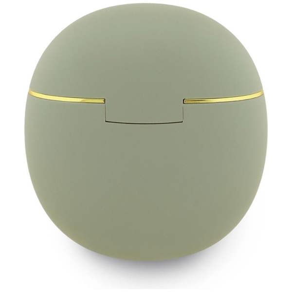 Guess Gold Line Triangle Logo TWS Earphone with Charging Case Khaki - GUTWSA15HETN