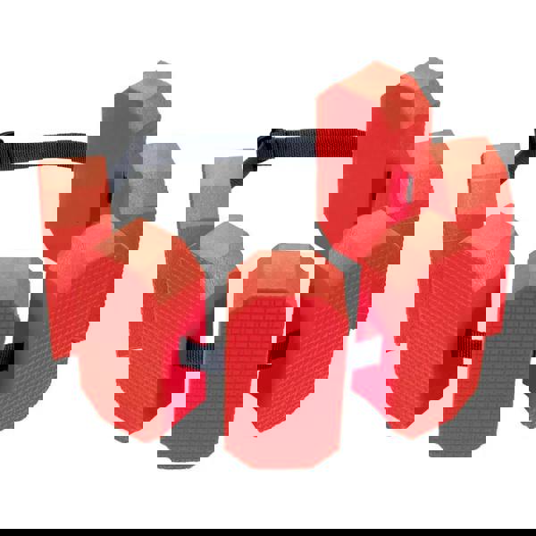 Red Beco swimming belt for kids 6-12 years with foam dumbbells