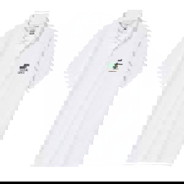 Lacoste Childrens/Kids Minecraft Organic Cotton Polo Shirt - White