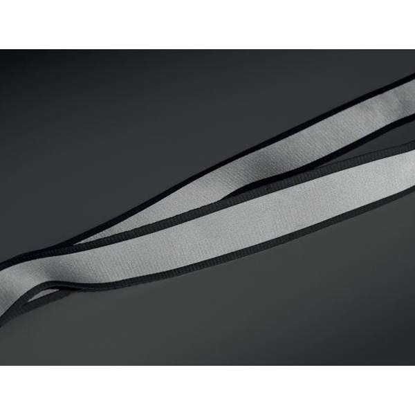 MidOcean Tosee Rainbow RPET Reflective Lanyard - Black - 