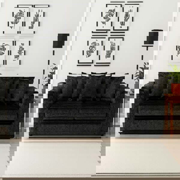 Furnishings For Less Crystal Crushed Velvet 3 Seater and 2 Armchairs Scatter Back