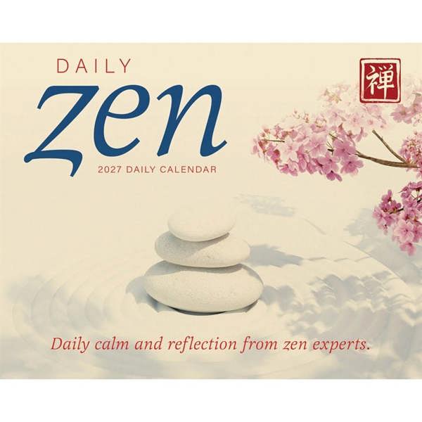 Daily Zen Desk Calendar 2027, Desk Calendars, Day To View, Lifestyle, Gift