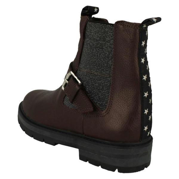 Clarks Girls Clarks Gusset Panel With Buckle Detailed Ankle Boots Prague River