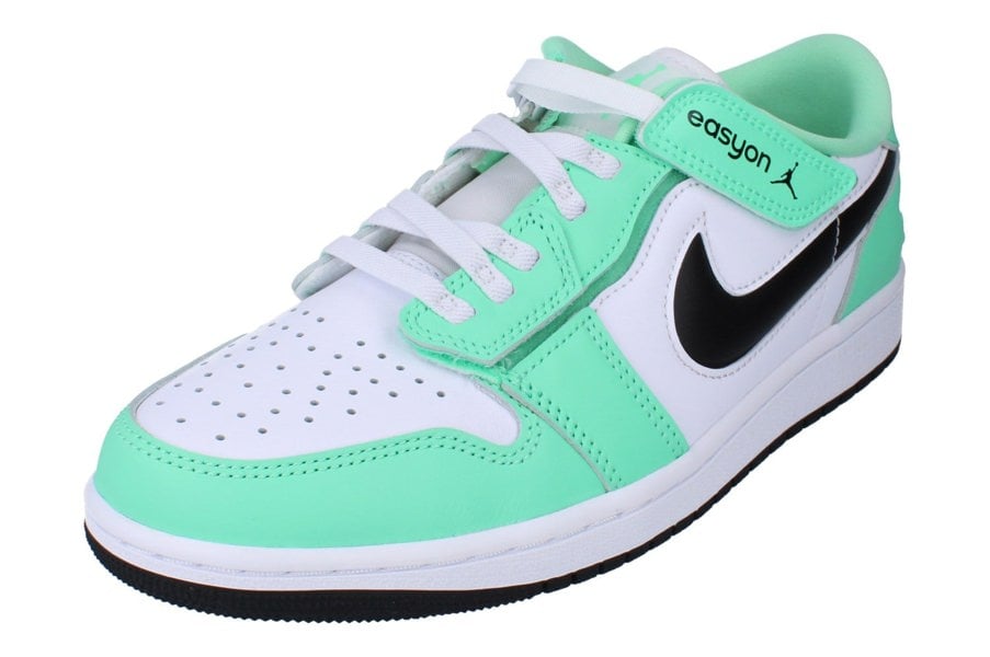 Nike Air Jordan 1 Low Flyease Mens Trainers Dm1206  131 - White Black Green Glow 131 - Photo 0