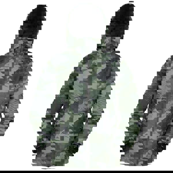 Mountain Warehouse Childrens/Kids Ravine Printed Lightweight Waterproof Jacket - Khaki Green - 