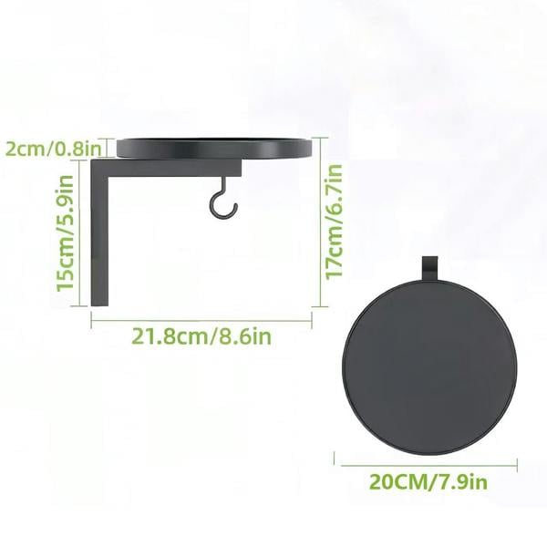 Leaper Metal Wall-Mounted Bird Bath and Feeder