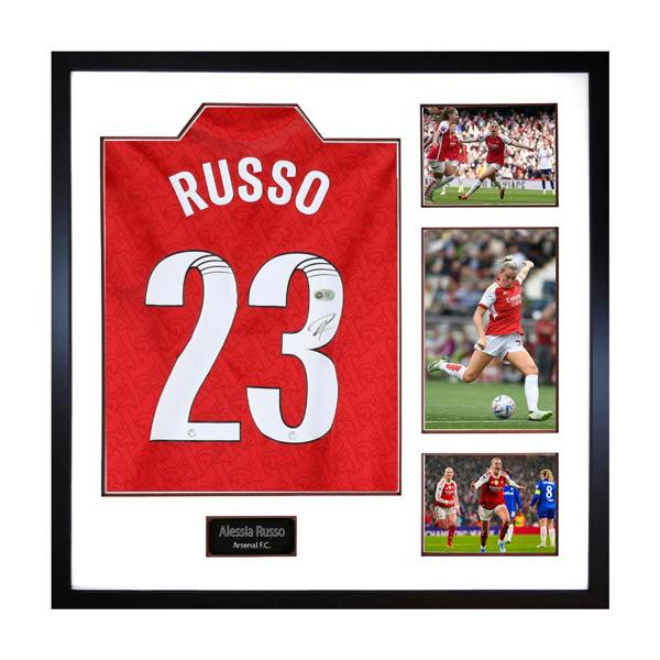 Alessia Russo Signed Arsenal Shirt Elite Frame (ACG Cert)