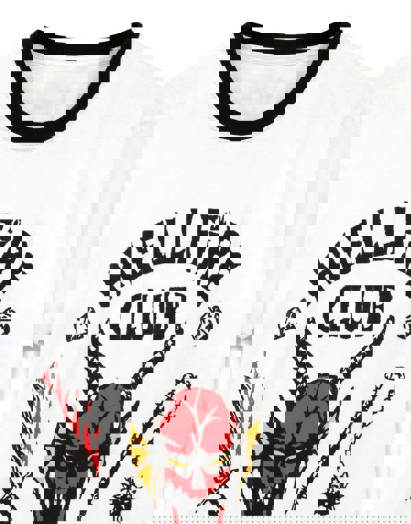 Stranger Things Unisex White Hellfire Short Sleeved T-Shirt