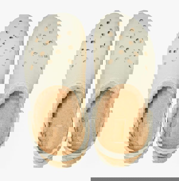 Crocs 207938-2Y2 CLASSIC PLATFORM LINED Womens Clogs Bone