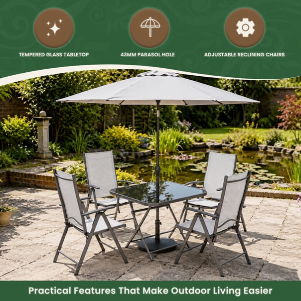 Henley 4 Seater Garden Dining Set