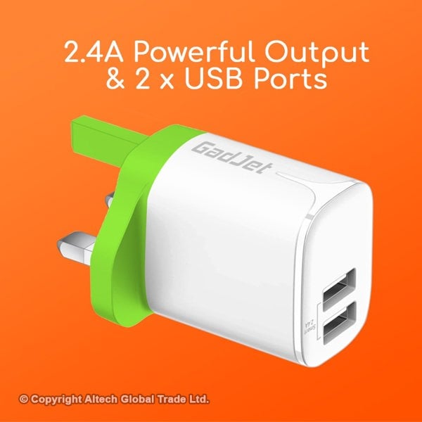 GadJet Universal 2-USB Mains Charger