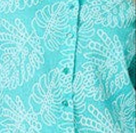 Izabel London Leaf Print Textured Short Sleeve Shirt
