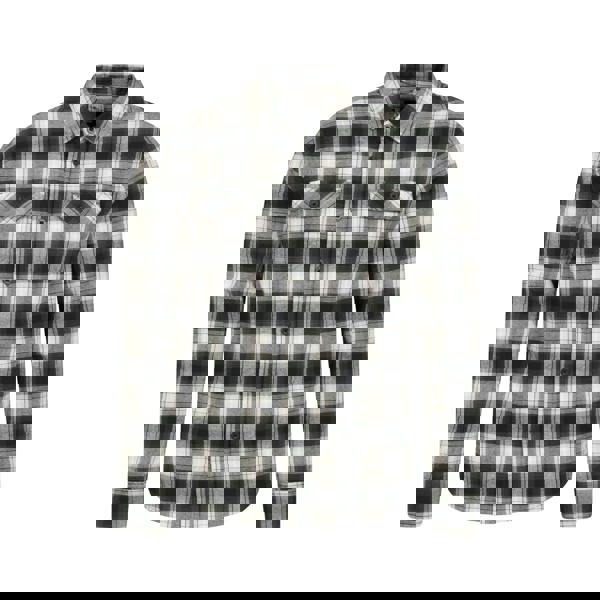 Mountain Warehouse Mens Trace Flannel Long-Sleeved Shirt - Dark Green - 