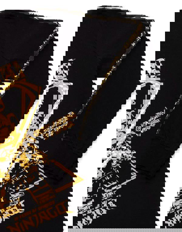 LEGO Boys Black Samurai Warrior Graphic Long Sleeved T-Shirt