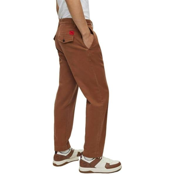 Hugo Mens Zeebo Regular Chinos - Rust/Copper - 