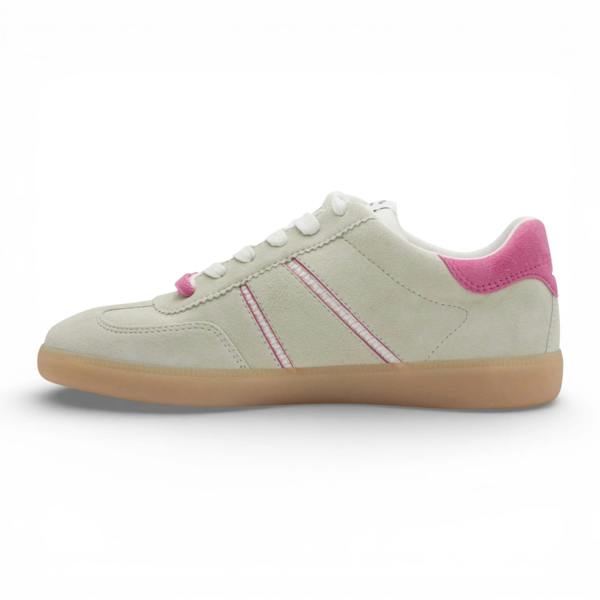 Tamaris Women's Green Pink Leather Sneakers
