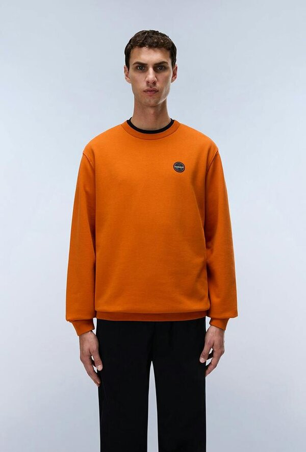 Napapijri French Terry Badge Sweatshirt - Orange