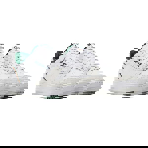 Reebok Unisex Adult Phase Court Suede Trainers - White/Green - 