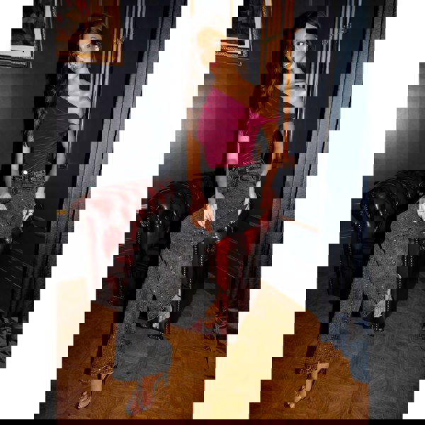 Pink Vanilla Twist Shoulder Top