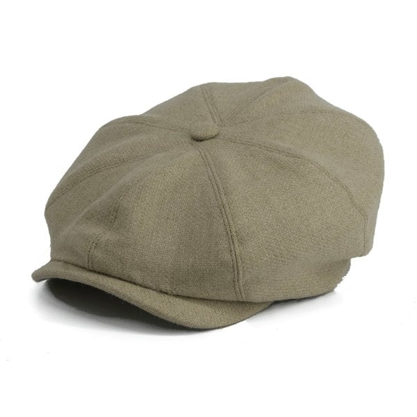 Gamble & Gunn Lloyd Soft Brown 8 Panel British Made Cap Merino, Angora & Cashmere Welsh Wool Mix 