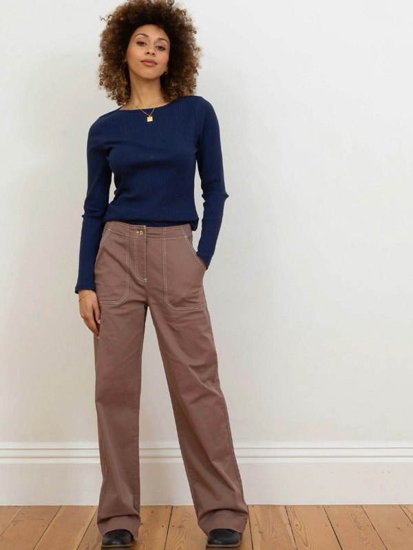 Kite Organic Ashington Boat Neck Jersey Top