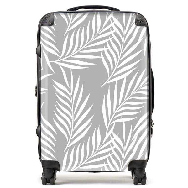 Warren Reed Palm Tree Leaves Suitcase