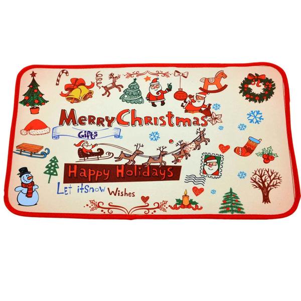 38.5 x 59 cm Christmas Doormat with Anti-Slip Rubber Backing for Indoor and Sheltered Outdoor Use image 8