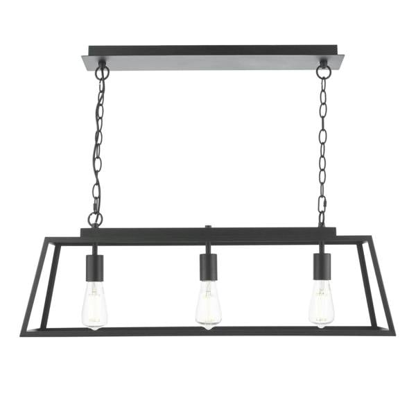 Pagazzi Lighting Charley 3 Light Matte Black Ceiling Pendant Bar