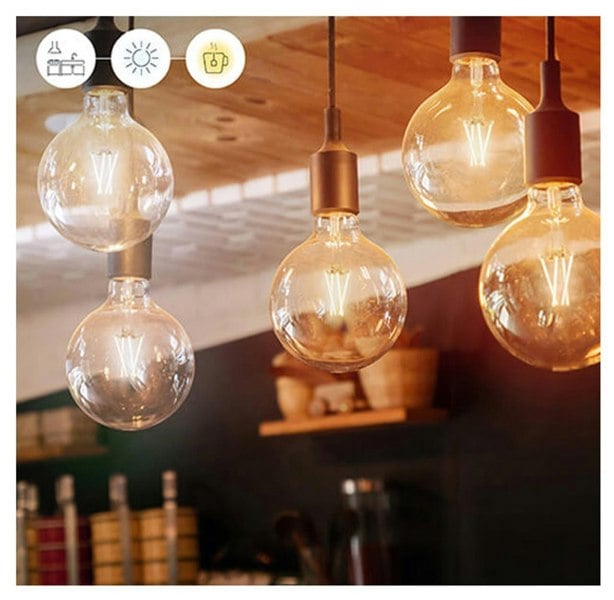 WiZ G125 E27 Screw LED Filament Dimmable Lightbulb