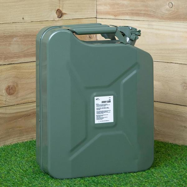 Samuel Alexander 20 Litre Metal Jerry Can for Fuel with Leak Proof Bayonet Closure